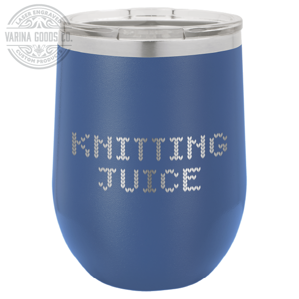 Laser Engraved Knitting Juice Wine Tumbler