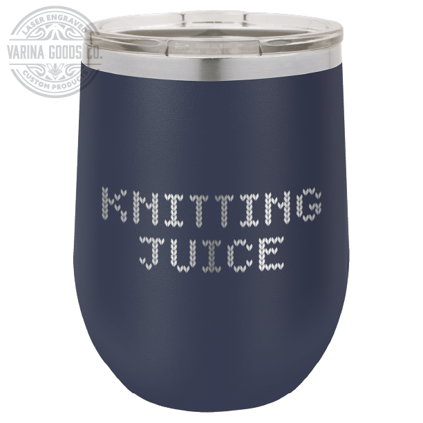 Laser Engraved Knitting Juice Wine Tumbler