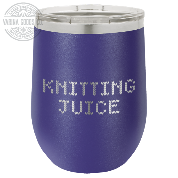 Laser Engraved Knitting Juice Wine Tumbler