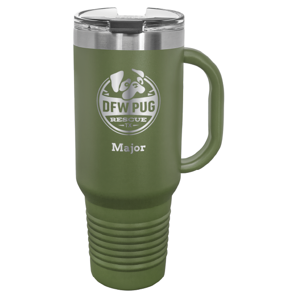 DFW Pug Rescue 40 oz. Tumbler - Laser Engraved