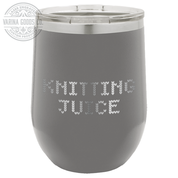 Laser Engraved Knitting Juice Wine Tumbler