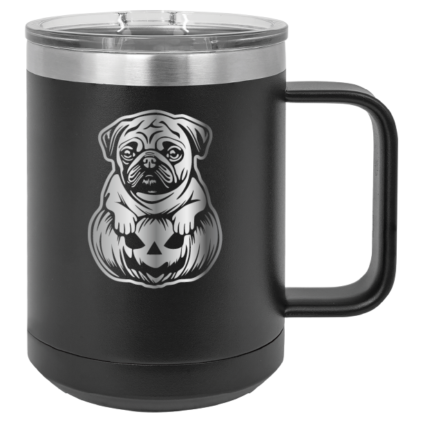 Pug-O-Ween Laser Engraved Tumbler