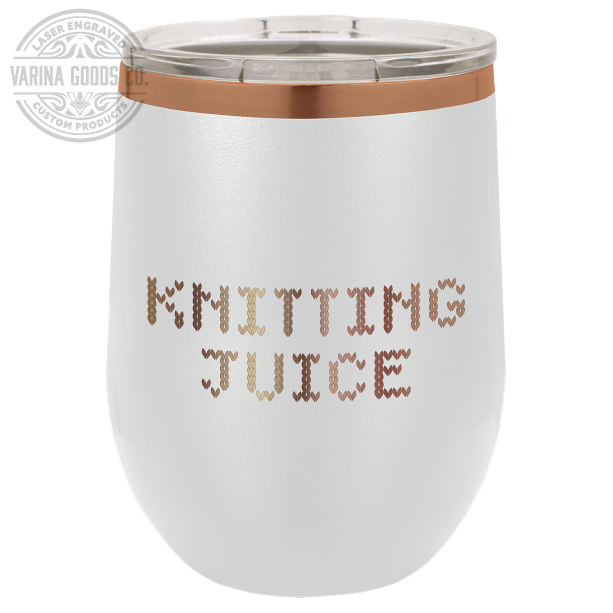 Laser Engraved Knitting Juice Wine Tumbler