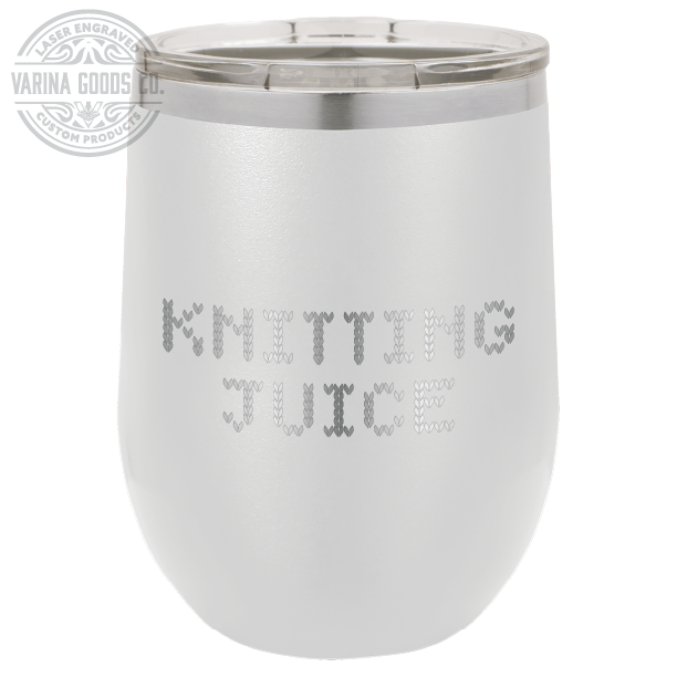 Laser Engraved Knitting Juice Wine Tumbler