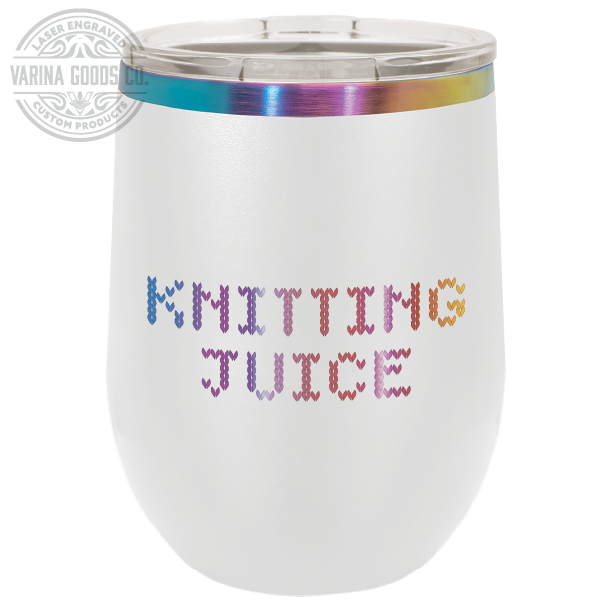Laser Engraved Knitting Juice Wine Tumbler