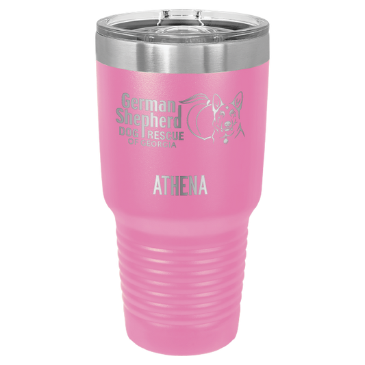 German Shepherd Dog Rescue of Georgia 30 oz. Tumbler - Laser Engraved