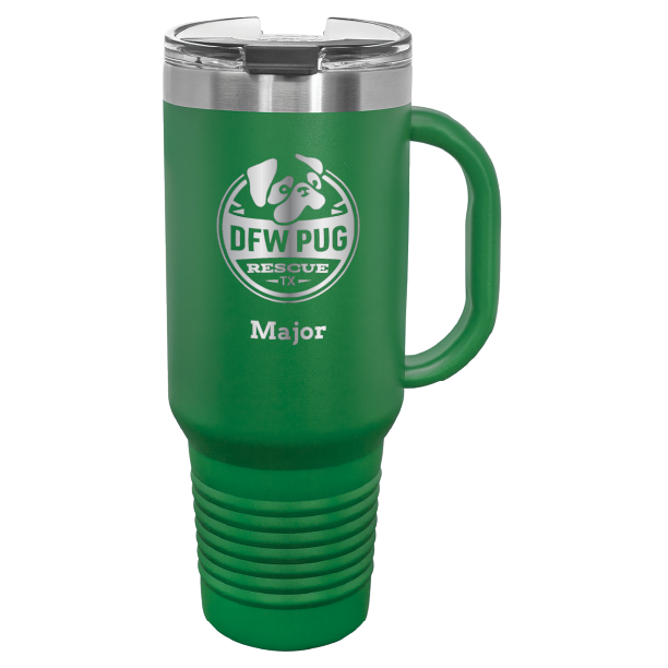 DFW Pug Rescue 40 oz. Tumbler - Laser Engraved
