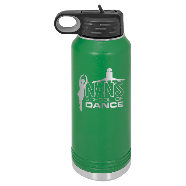 Nan's School of Dance 32 oz Laser Engraved Water Bottle - Personalizable