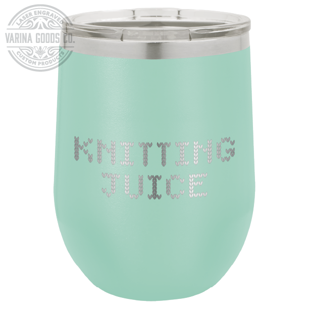 Laser Engraved Knitting Juice Wine Tumbler
