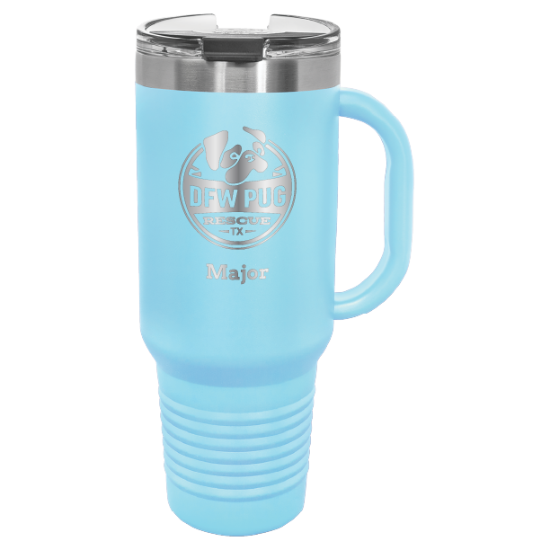 DFW Pug Rescue 40 oz. Tumbler - Laser Engraved