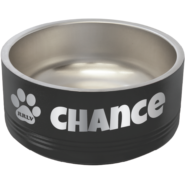 Retriever Rescue Las Vegas Laser Engraved Pet Bowl