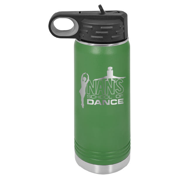 Nan's School of Dance 20 oz Laser Engraved Water Bottle - Personalizable