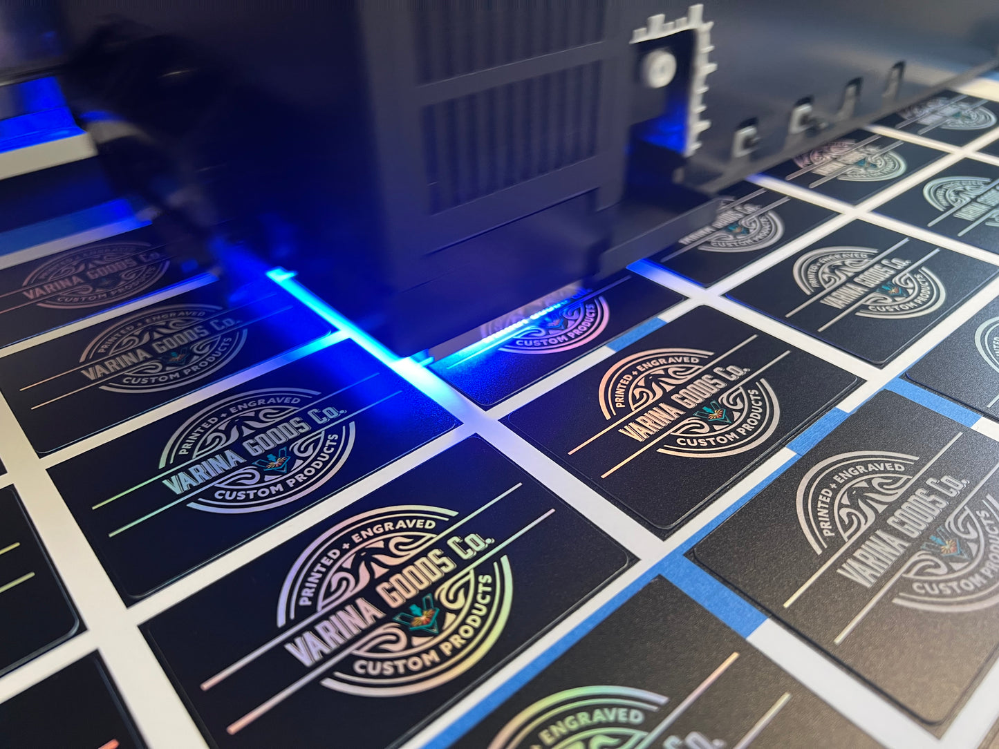 UV Printed Holographic Business Cards