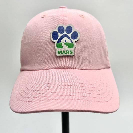 Midwest Animal Rescue & Service Dad Patch Hat (Pink Hat, Full Color Patch)