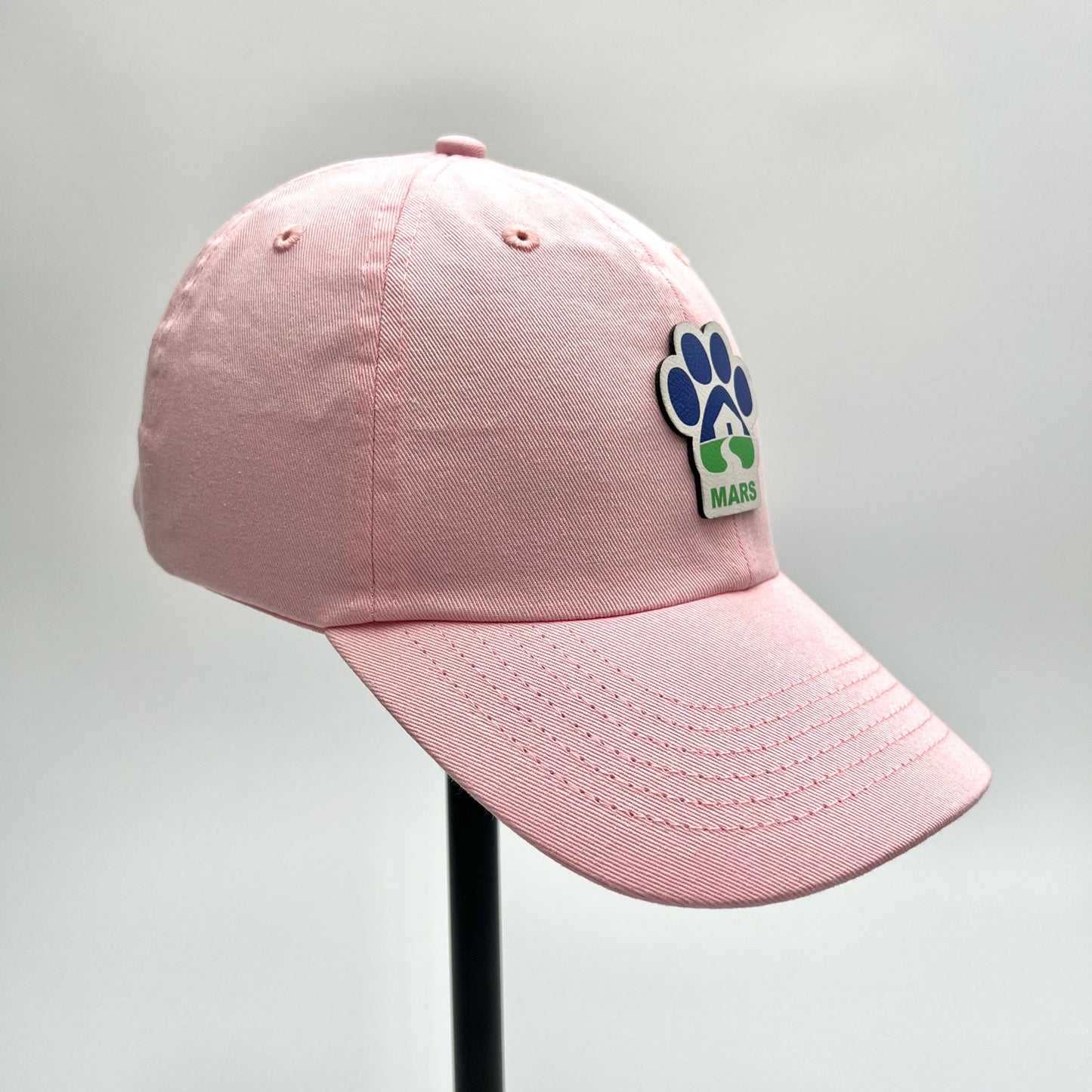 Midwest Animal Rescue & Service Dad Patch Hat (Pink Hat, Full Color Patch)