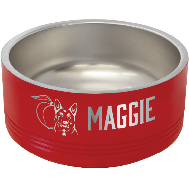 German Shepherd Rescue of Georgia Laser Engraved Pet Bowl