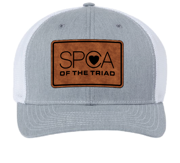 SPCA of the Triad Trucker Patch Hat (White/Gray, Brown/Black)