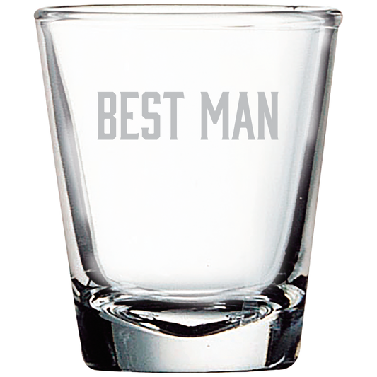 UltraSmooth Laser Engraved Shot Glass: Qty 12 ($6.00/glass)