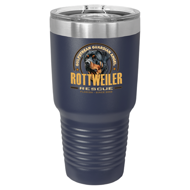 Gulfstream Guardian Angel Rottweiler Rescue 30 oz Printed Full Color Tumbler