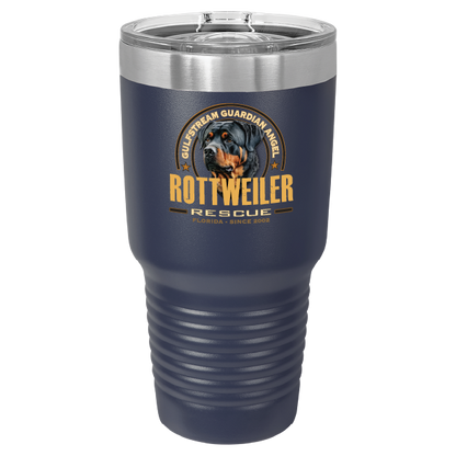 Gulfstream Guardian Angel Rottweiler Rescue 30 oz Printed Full Color Tumbler