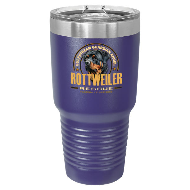 Gulfstream Guardian Angel Rottweiler Rescue 30 oz Printed Full Color Tumbler