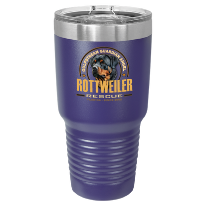 Gulfstream Guardian Angel Rottweiler Rescue 30 oz Printed Full Color Tumbler