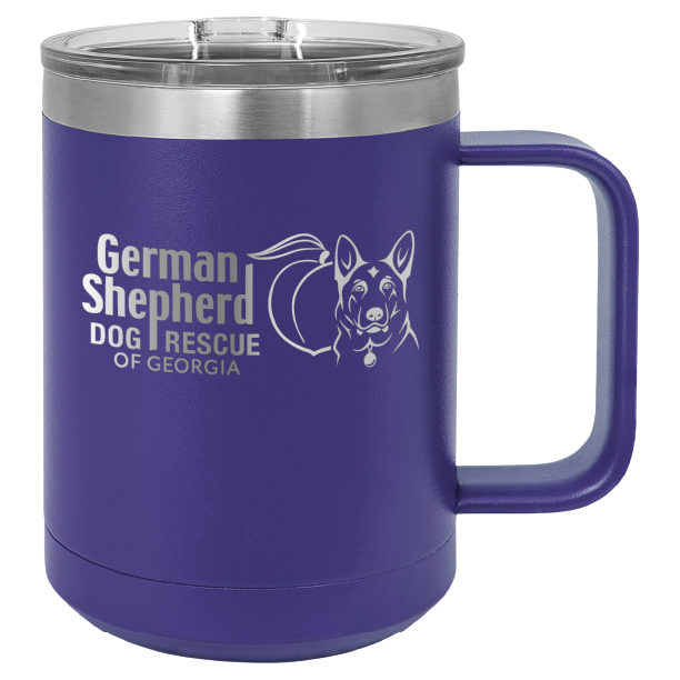 German Shepherd Dog Rescue of Georgia 15 oz. Coffee Cup - Laser Engraved