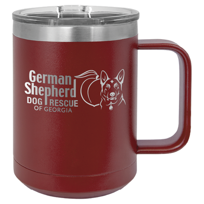 German Shepherd Dog Rescue of Georgia 15 oz. Coffee Cup - Laser Engraved