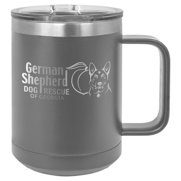 German Shepherd Dog Rescue of Georgia 15 oz. Coffee Cup - Laser Engraved