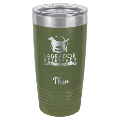 Lab Rescue of Florida 20 oz. Tumbler - Laser Engraved