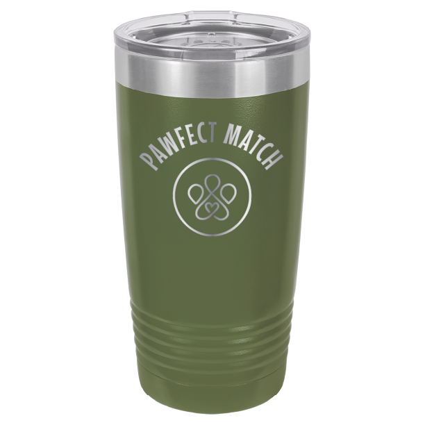 Pawfect Match Rescue 20 oz. Tumbler - Laser Engraved