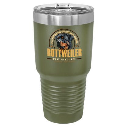 Gulfstream Guardian Angel Rottweiler Rescue 30 oz Printed Full Color Tumbler