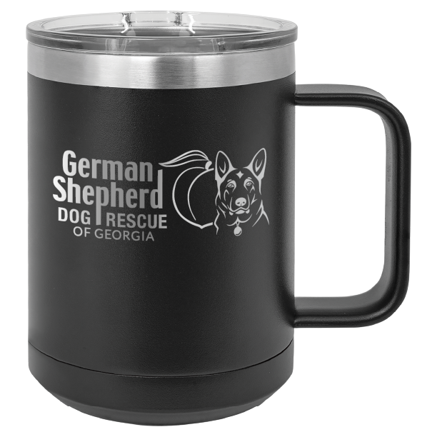 German Shepherd Dog Rescue of Georgia 15 oz. Coffee Cup - Laser Engraved