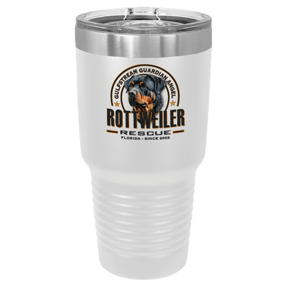 Gulfstream Guardian Angel Rottweiler Rescue 30 oz Printed Full Color Tumbler