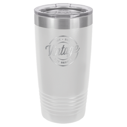 Vintage Pet Rescue Laser Engraved 20 oz. Tumbler