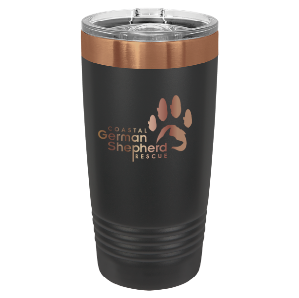 Coastal German Shepherd Rescue 20 oz. Tumbler - Laser Engraved