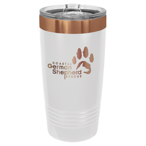 Coastal German Shepherd Rescue 20 oz. Tumbler - Laser Engraved