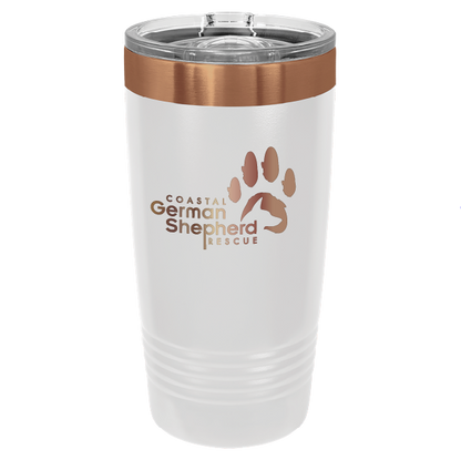 Coastal German Shepherd Rescue 20 oz. Tumbler - Laser Engraved