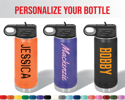 20 oz Printed Full Color Water Bottle - Personalized