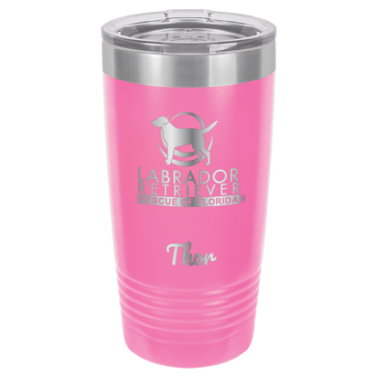 Lab Rescue of Florida 20 oz. Tumbler - Laser Engraved