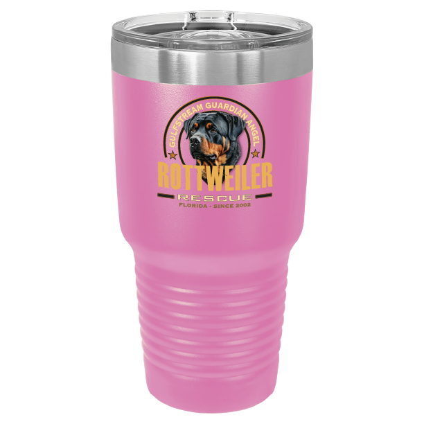 Gulfstream Guardian Angel Rottweiler Rescue 30 oz Printed Full Color Tumbler