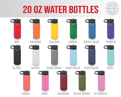 20 oz Printed Full Color Water Bottle - Personalized