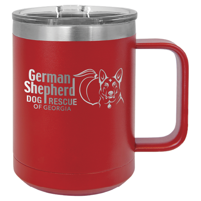 German Shepherd Dog Rescue of Georgia 15 oz. Coffee Cup - Laser Engraved