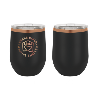 Snake River Animal Shelter 12 oz Wine Tumbler - Laser Engraved