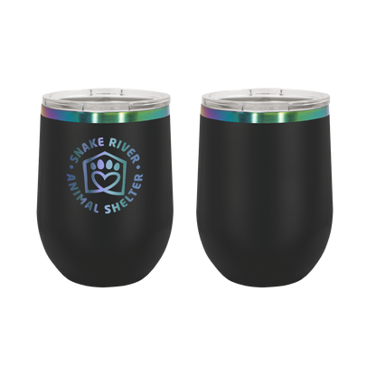 Snake River Animal Shelter 12 oz Wine Tumbler - Laser Engraved