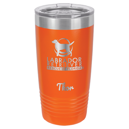 Lab Rescue of Florida 20 oz. Tumbler - Laser Engraved