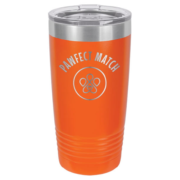 Pawfect Match Rescue 20 oz. Tumbler - Laser Engraved