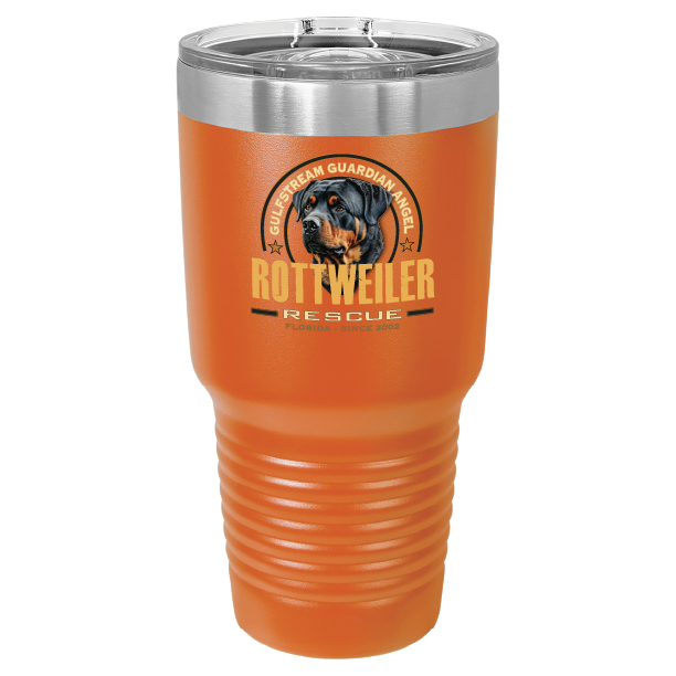 Gulfstream Guardian Angel Rottweiler Rescue 30 oz Printed Full Color Tumbler