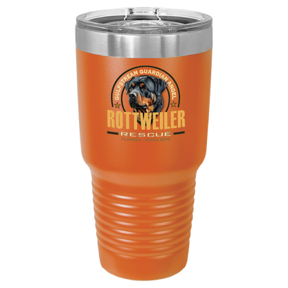 Gulfstream Guardian Angel Rottweiler Rescue 30 oz Printed Full Color Tumbler