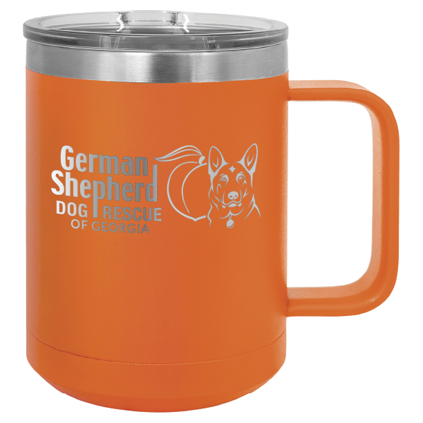 German Shepherd Dog Rescue of Georgia 15 oz. Coffee Cup - Laser Engraved